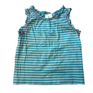 Hanna Andersson 100% Cotton Striped Tank 110